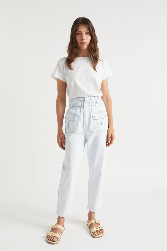 Denim Paperbag Pocket Jean  Arctic Wash  hi-res