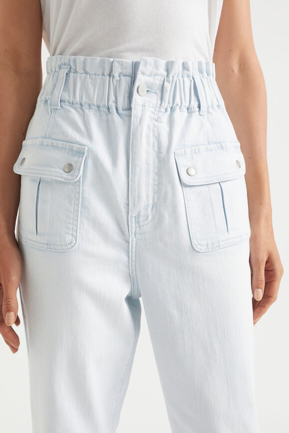 Denim Paperbag Pocket Jean  Arctic Wash  hi-res