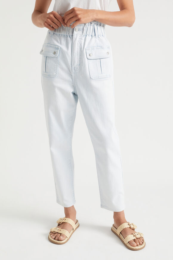 Denim Paperbag Pocket Jean  Arctic Wash  hi-res