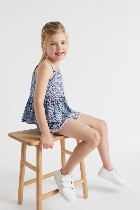 Crochet Trim Short  Periwinkle  hi-res