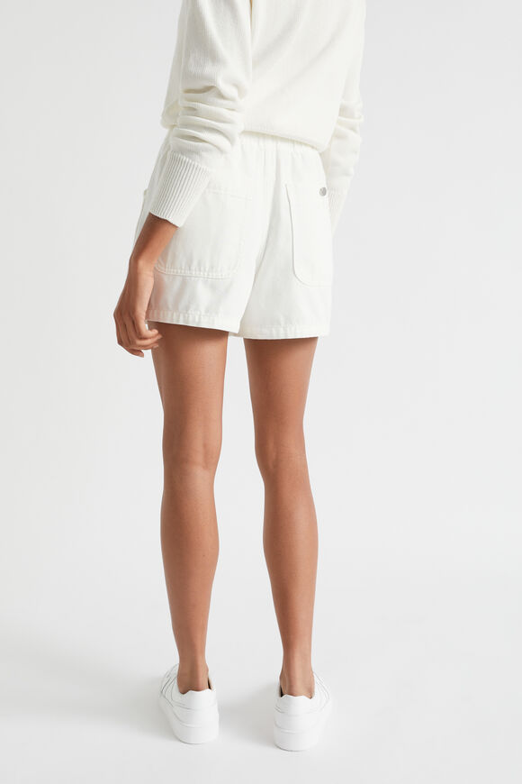 Denim Elasticated Short  Cloud Cream  hi-res