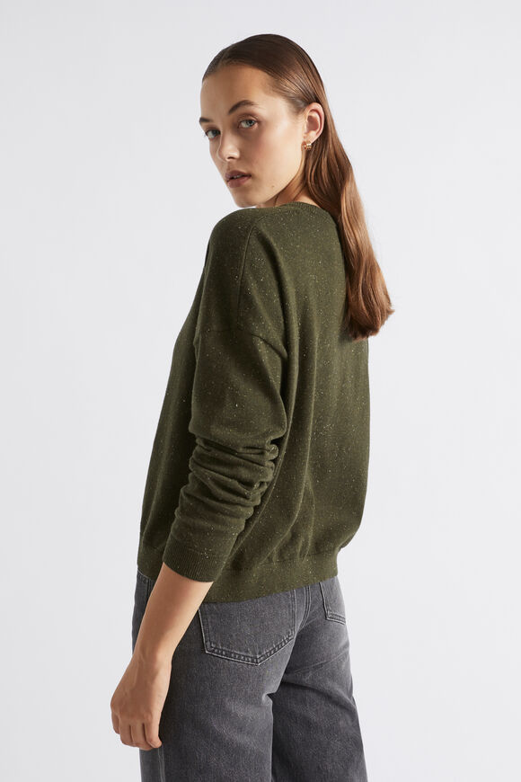 Easy Speckle Knit  Dark Fern Speckle  hi-res