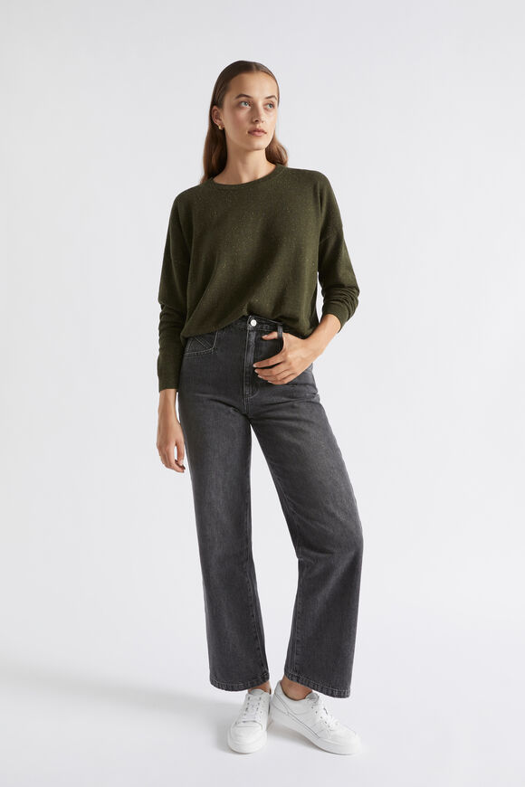 Easy Speckle Knit  Dark Fern Speckle  hi-res