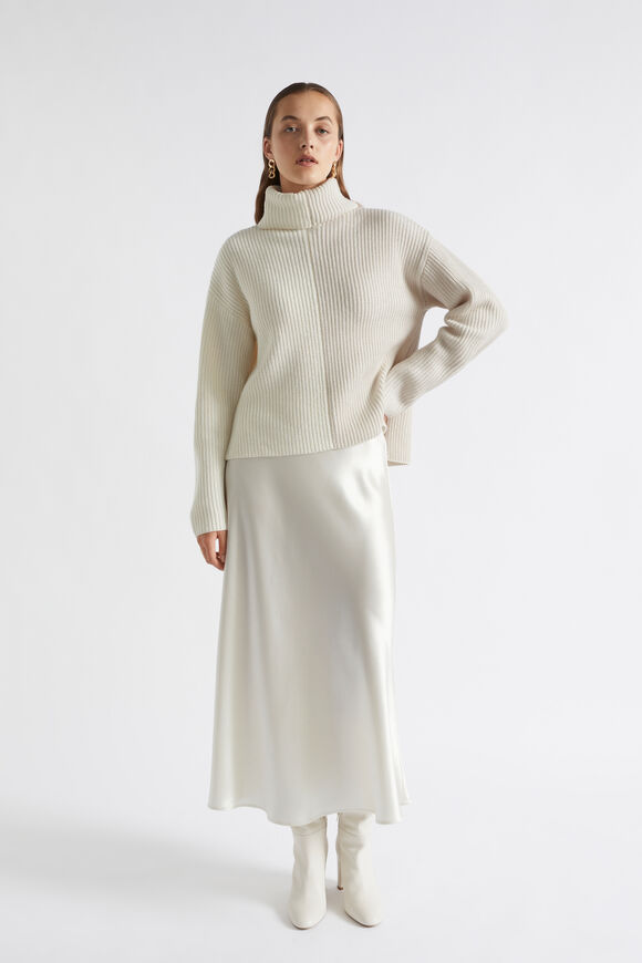 Two Tone Knit  Cloud Cream  hi-res