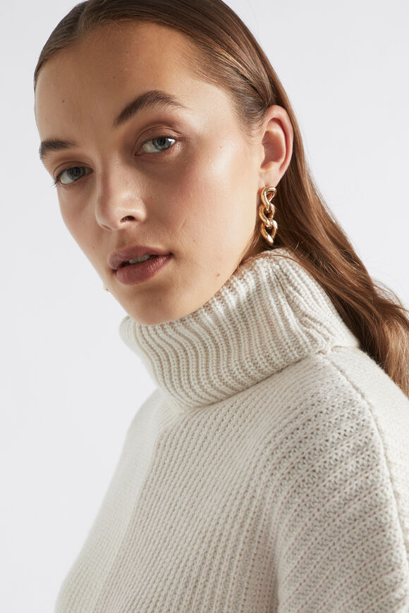 Two Tone Knit  Cloud Cream  hi-res