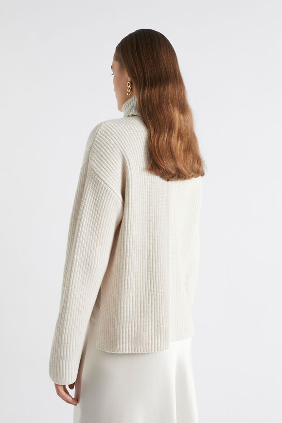 Two Tone Knit  Cloud Cream  hi-res