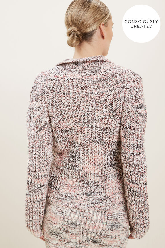 Sustainable Spacedye Knit Sweater  Multi Spacedye  hi-res