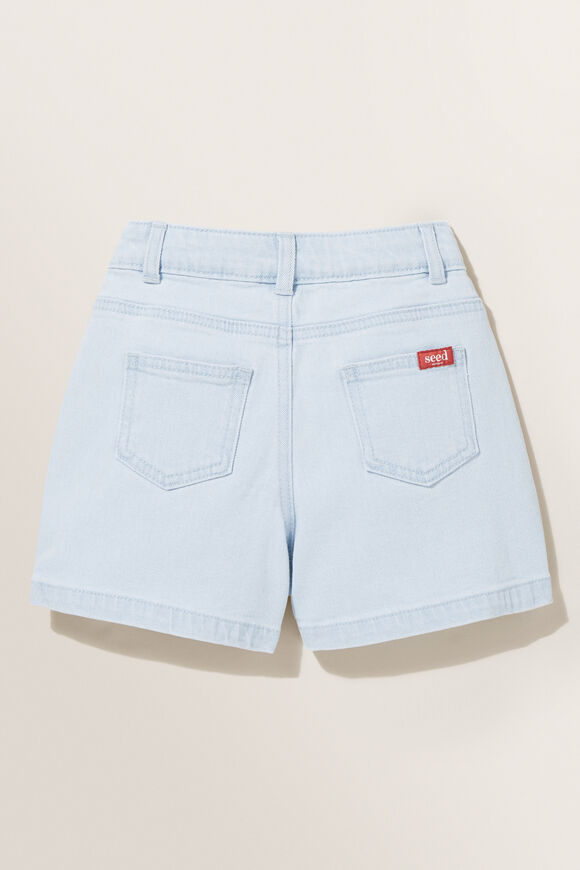 High Rise Denim Short  Sun Bleach  hi-res