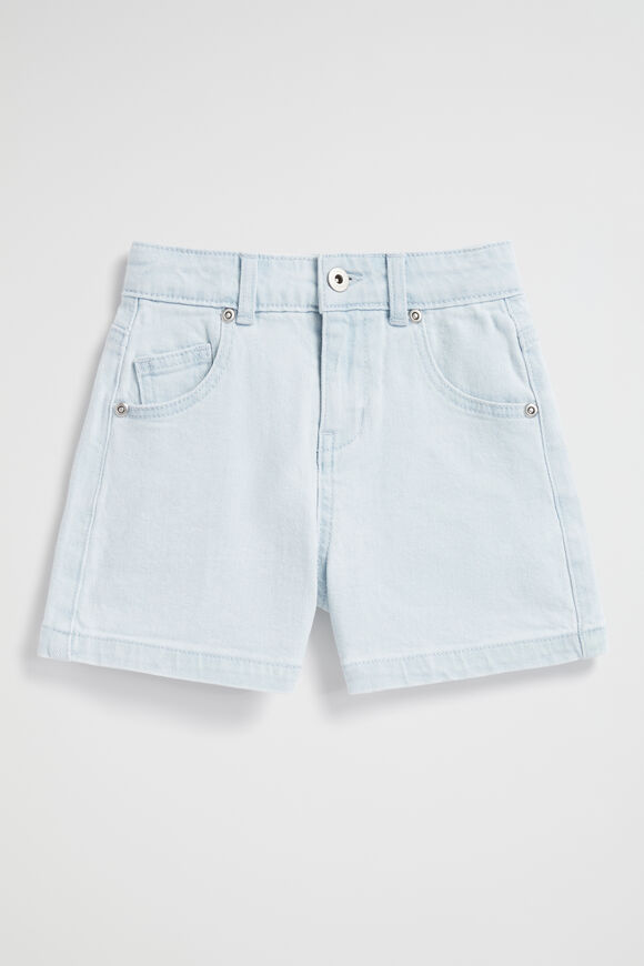 High Rise Denim Short  Sun Bleach  hi-res