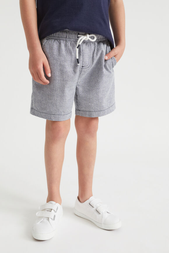 Core Logo Short  Midnight Stripe  hi-res