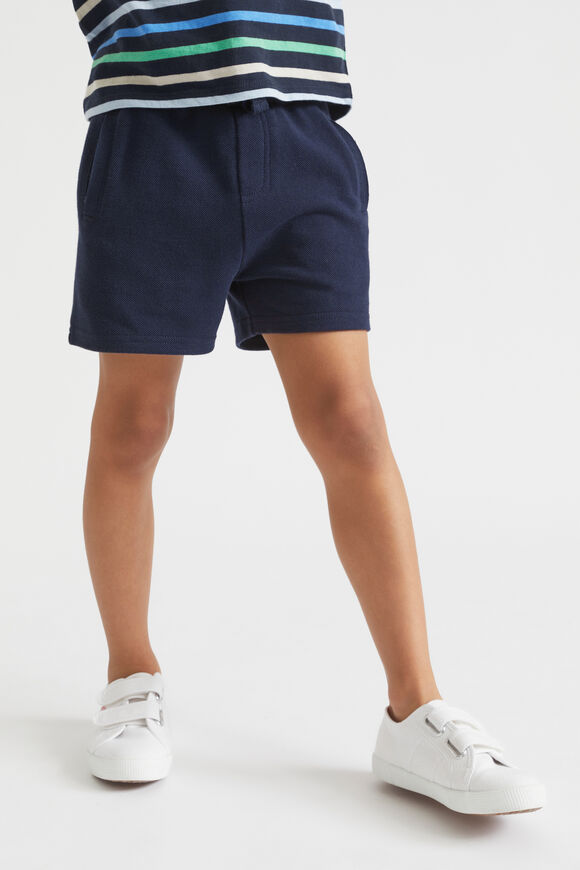 Logo Track Short  Midnight Blue  hi-res