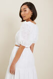 Broderie Crop Blouse  Whisper White  hi-res