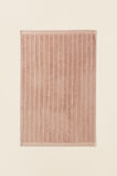 Cotton Stripe Hand Towel  Chalk Pink  hi-res