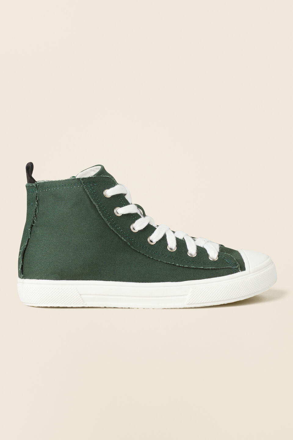 Canvas High Top  Pine Green
