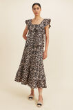 Floral Frill Sleeve Top  Neutral Floral  hi-res