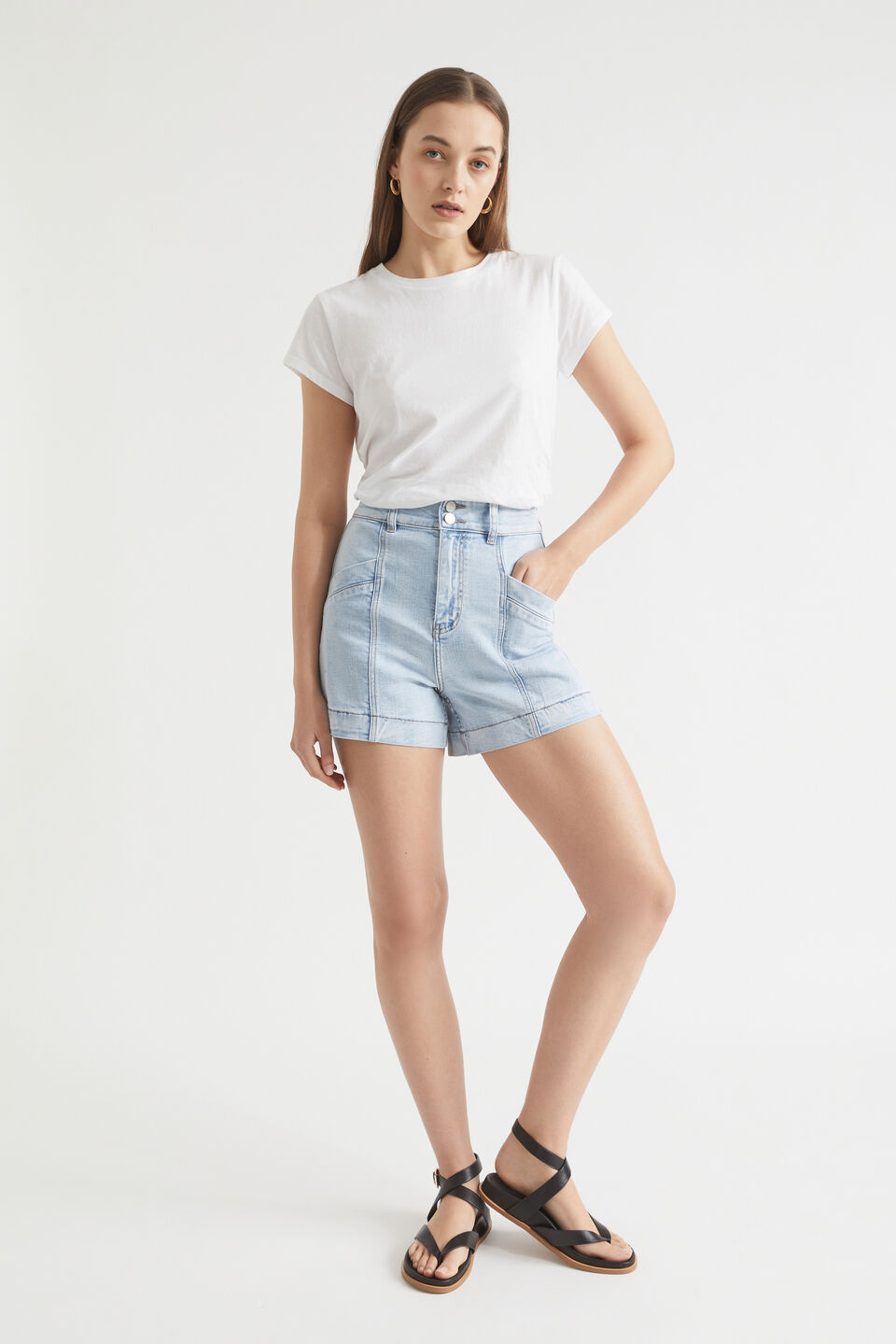 Core Neat Tee  Whisper White