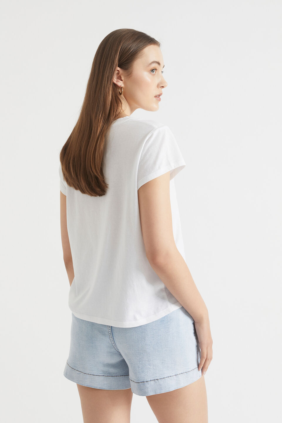 Core Neat Tee  Whisper White