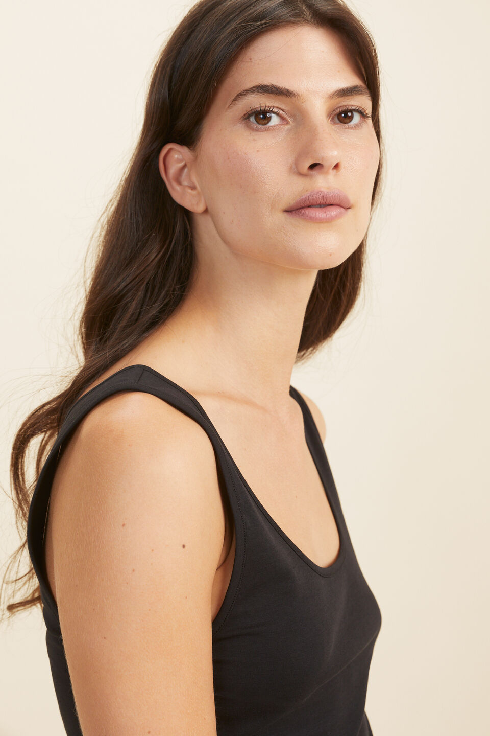 Layering Crop Top  Black