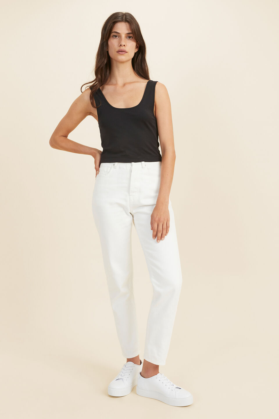 Layering Crop Top  Black