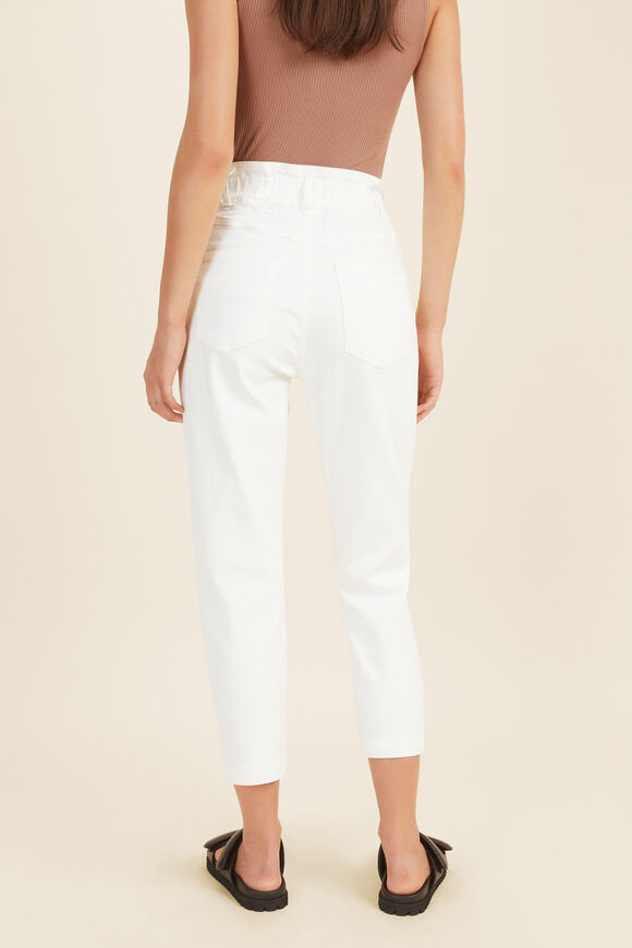 Paperbag Waist Jean  Cloud Cream  hi-res
