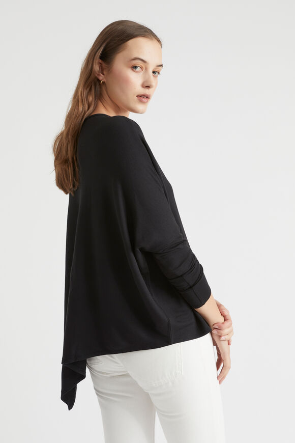 Core Asymmetrical Sweat  Black  hi-res
