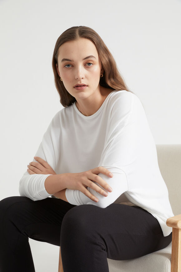 Core Asymmetrical Sweat  Whisper White  hi-res