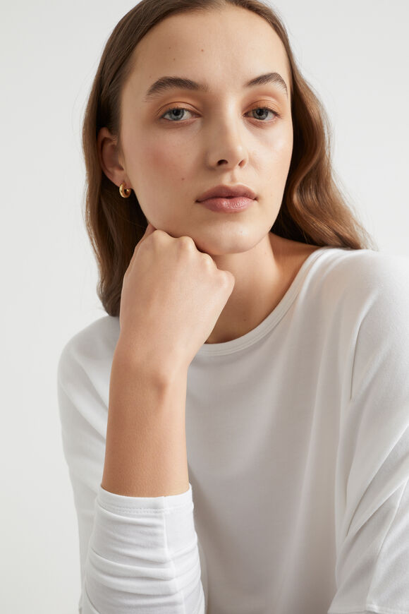 Core Asymmetrical Sweat  Whisper White  hi-res