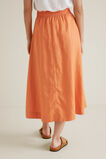 Linen Flowing Skirt    hi-res