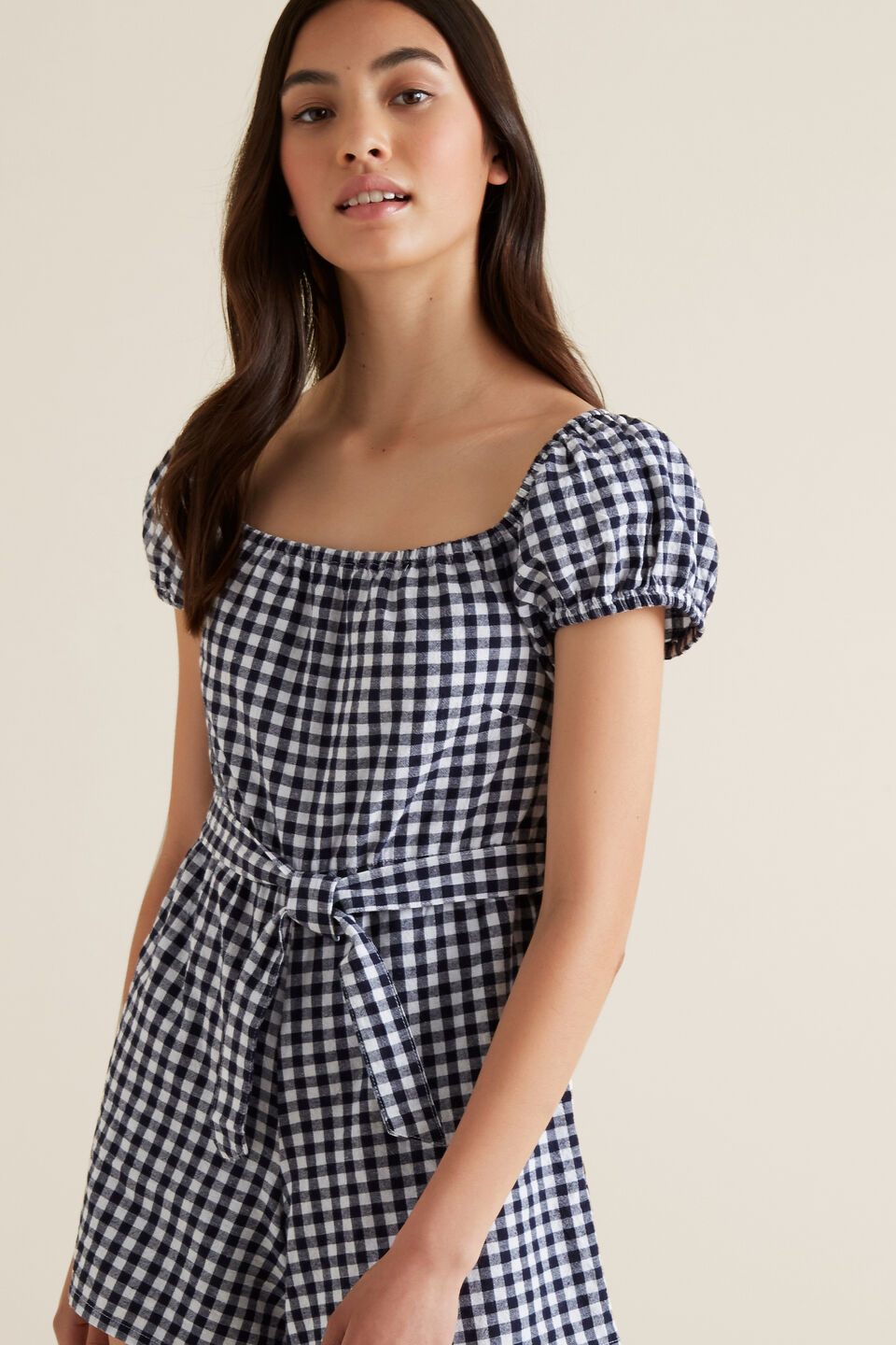 Gingham Romper Seed Heritage
