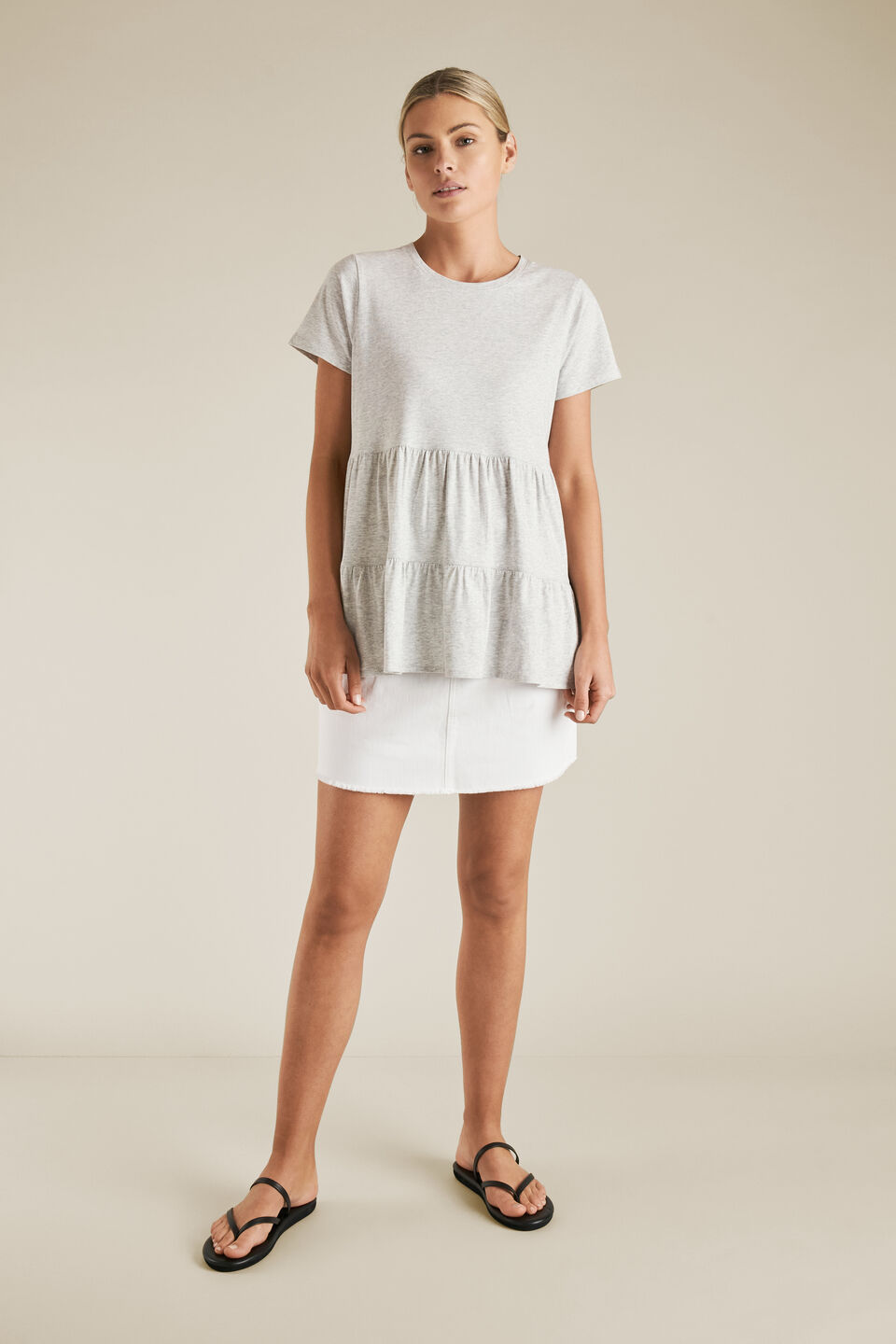 Tiered Peplum Tee  