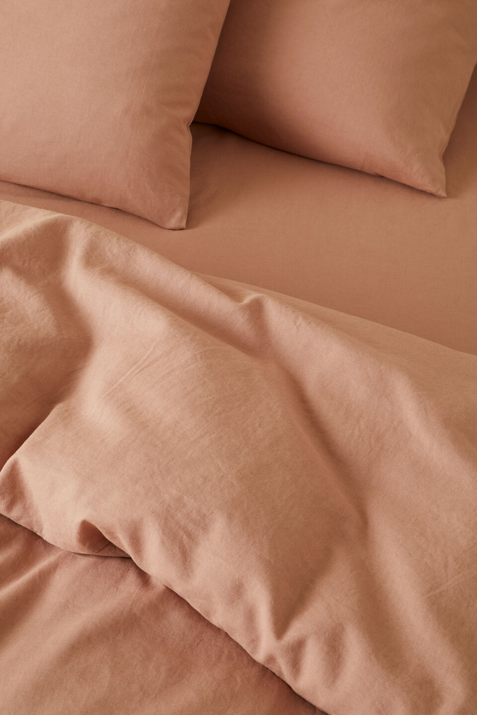 Alba Queen Duvet Cover  Chalk Pink