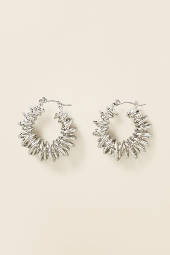 Coil Hoop  Silver  hi-res