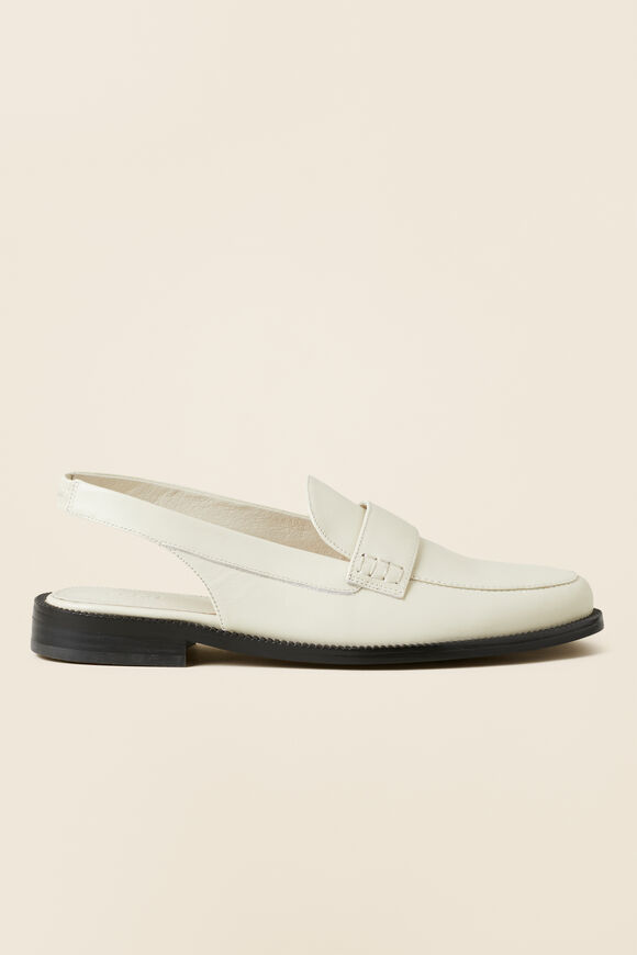 Monique Leather Slingback Loafer  French Vanilla  hi-res