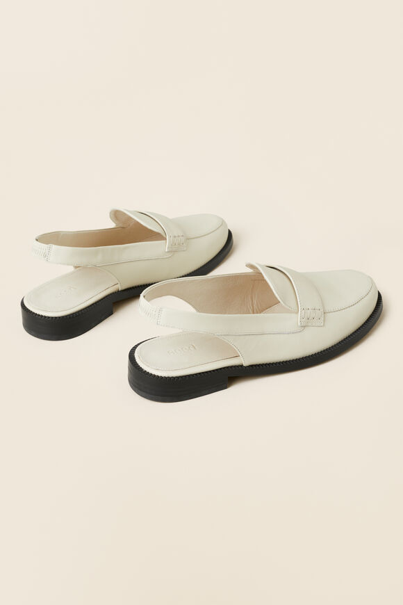 Monique Leather Slingback Loafer  French Vanilla  hi-res