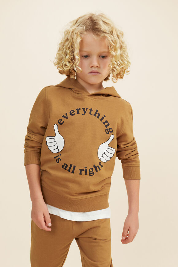 Slogan Hoodie  Honey Oak  hi-res