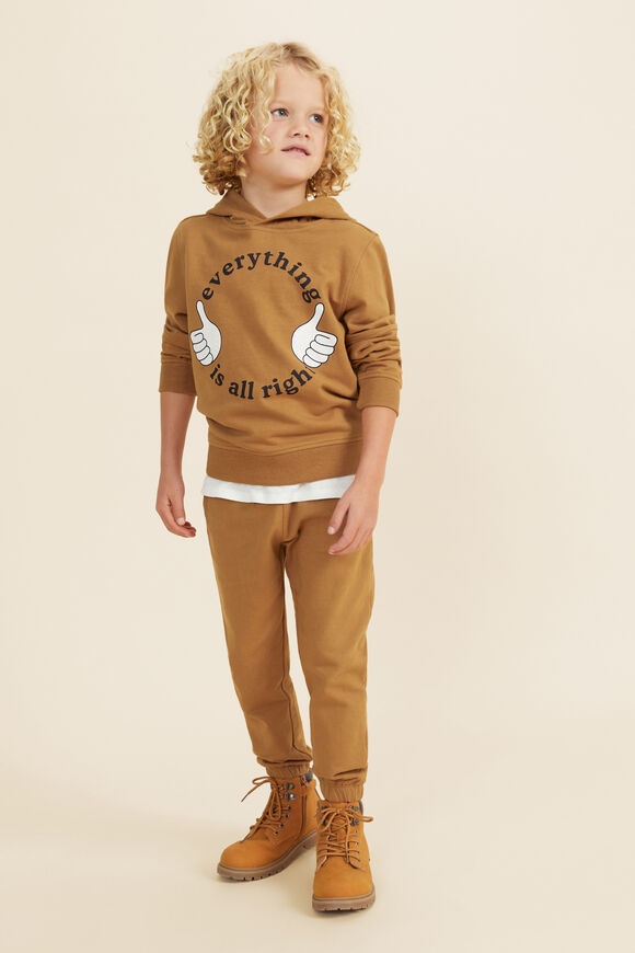 Slogan Hoodie  Honey Oak  hi-res