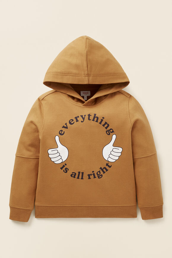 Slogan Hoodie  Honey Oak  hi-res