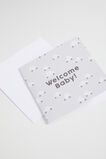 Large Welcome Baby Car Card  Multi  hi-res