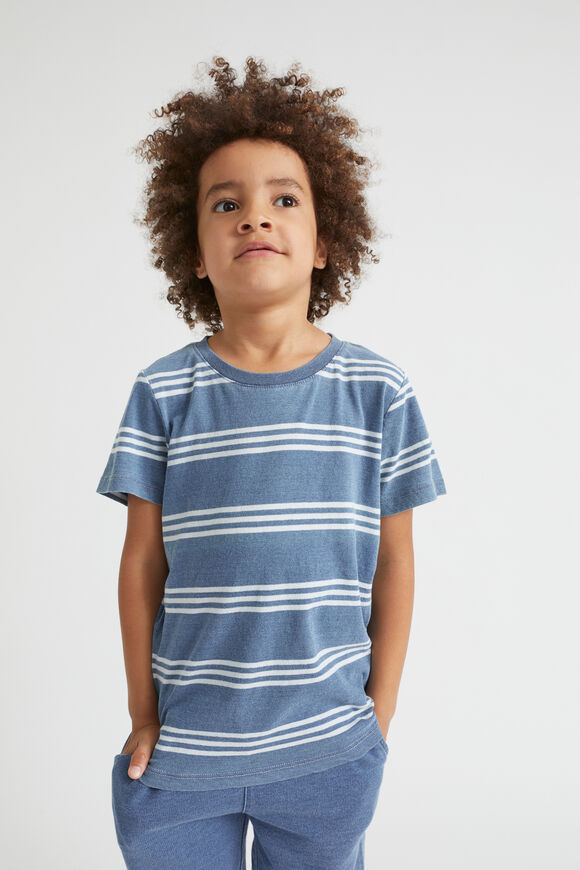 Stripe Tee  Indigo  hi-res