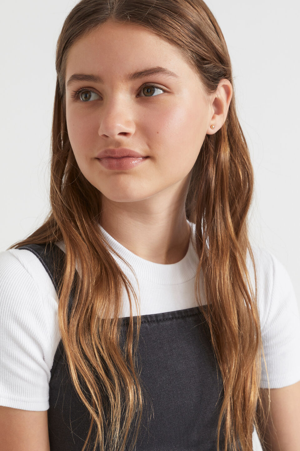 Denim A-Line Dress  Black Wash