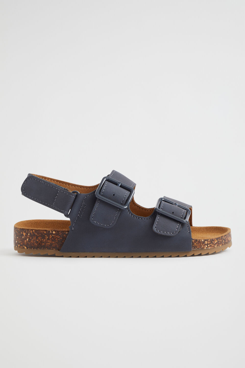 Summer Double Buckle Slide  Navy