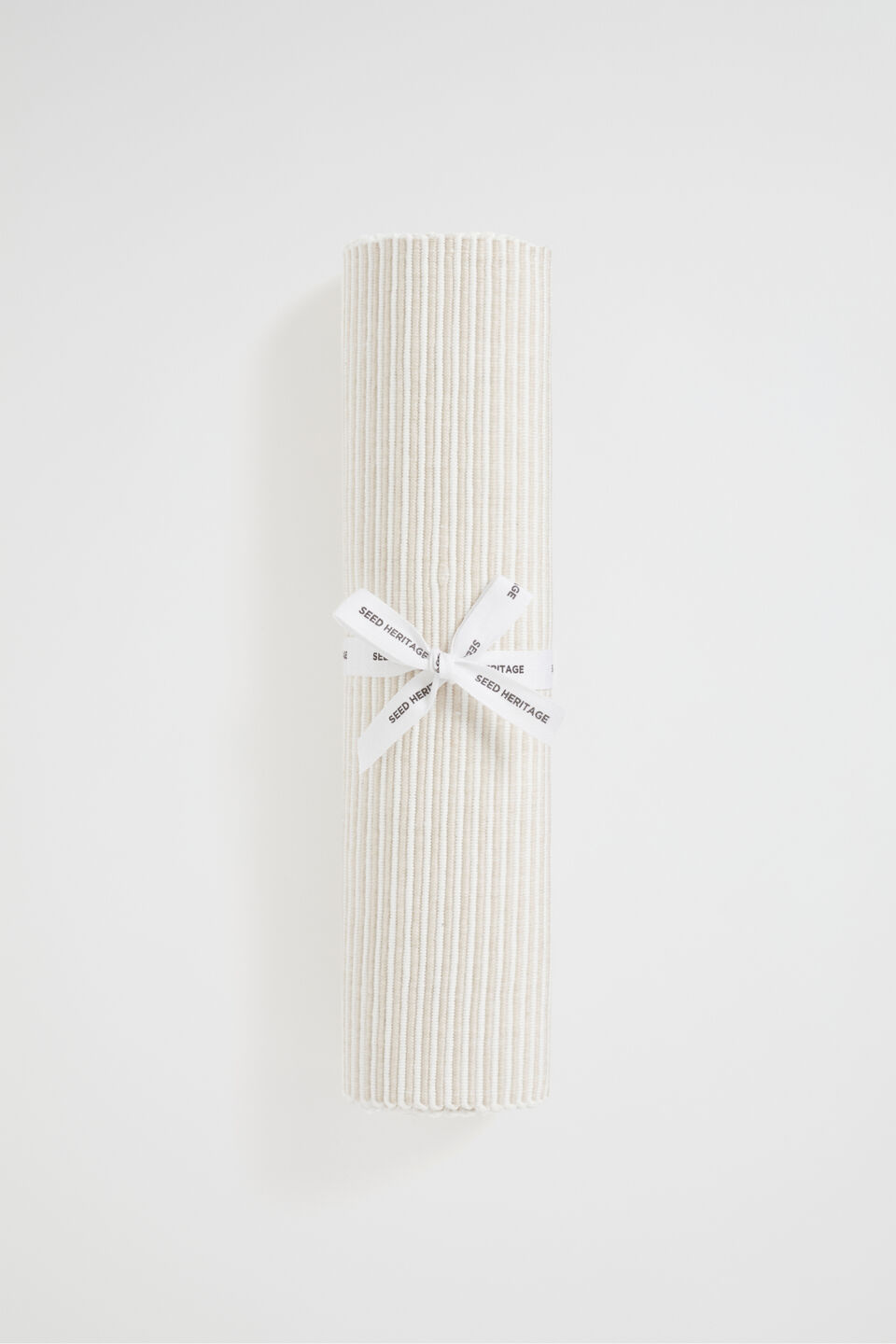 Stripe Rib Placemat Set of 4  Stone