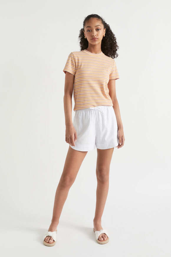 Rib Stripe Tee  Passiona  hi-res