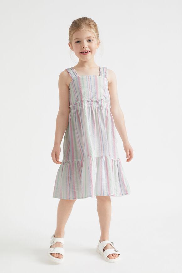 Seersucker Smocked Dress  Multi  hi-res