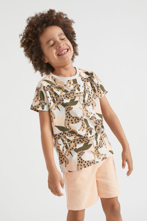 Cheetah Tee  Oat Marle  hi-res