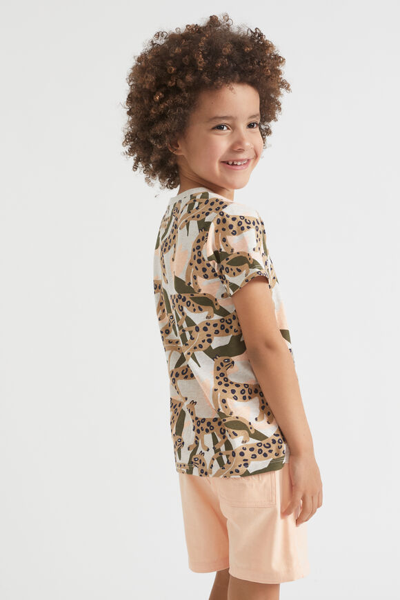 Cheetah Tee  Oat Marle  hi-res