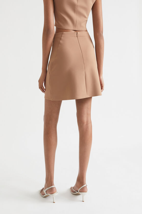 Scuba A Line Mini Skirt  Rose Taupe  hi-res