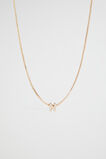 Gold Initial Necklace  N  hi-res