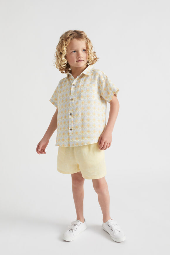 Boxy Linen Shirt  Multi  hi-res
