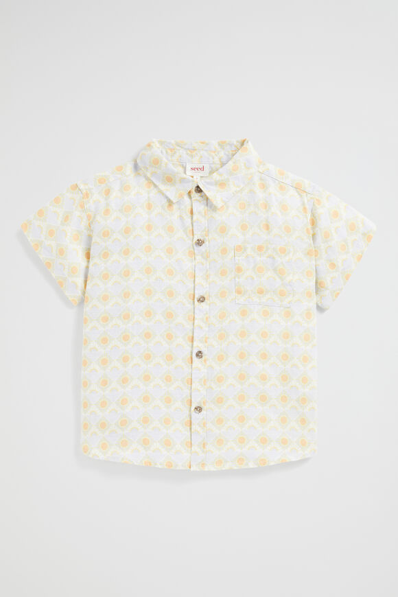 Boxy Linen Shirt  Multi  hi-res